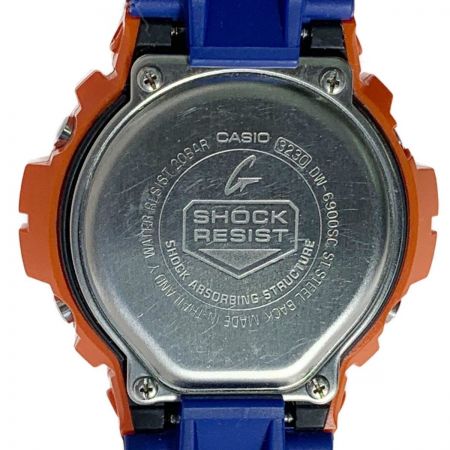 CASIO カシオ G-SHOCK　クレイジーカラーズ　腕時計 DW-6900SC オレンジ/ブルー Cランク