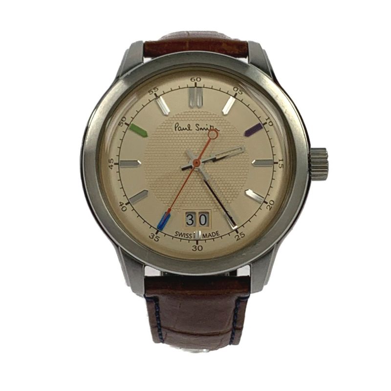8,500円【電池交換済み】Paul Smith ポールスミス 腕時計 デイト ケンブリッジ