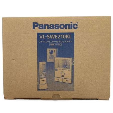  Panasonic パナソニック ワイヤレスモニター付　テレビドアホン　電源コード式 VL-SWE210KL 開封未使用品