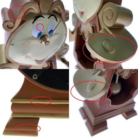  Disney ディズニー 美女と野獣　コグスワースの置時計とルミエールのライト　まとめ売り