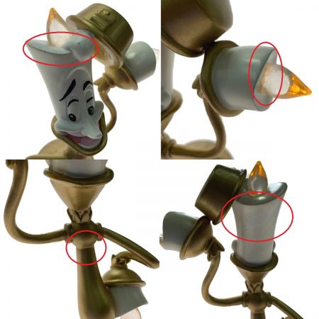  Disney ディズニー 美女と野獣　コグスワースの置時計とルミエールのライト　まとめ売り