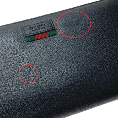  GUCCI グッチ ラウンドファスナー　長財布 435298 ブラック
