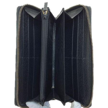  GUCCI グッチ ラウンドファスナー　長財布 435298 ブラック