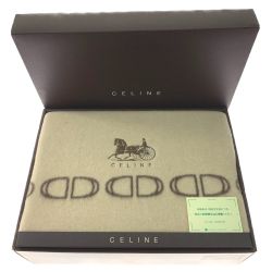 ▽▽ CELINE セリーヌ ウール毛布　140×200cm　シングルサイズ FST 1001220 Aランク