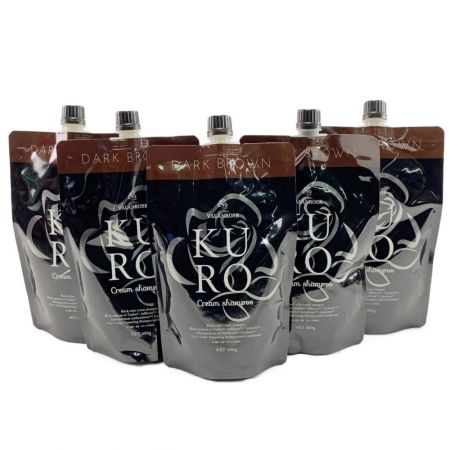  VALANROSE クロクリームシャンプー　ダークブラウン　400ｇ×5個セット