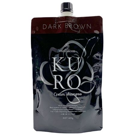  VALANROSE クロクリームシャンプー　ダークブラウン　400ｇ×5個セット