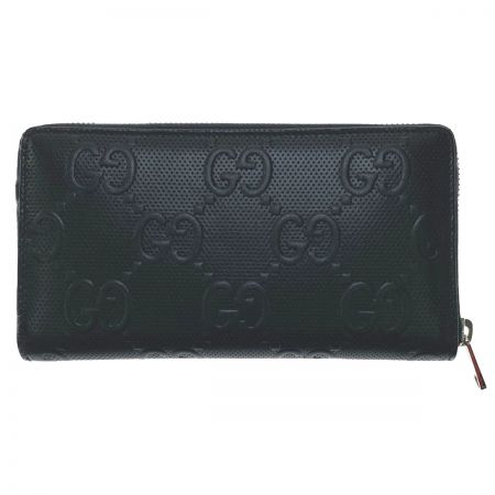  GUCCI グッチ GGエンボス ジップアラウンドウォレット　長財布 625558 ブラック