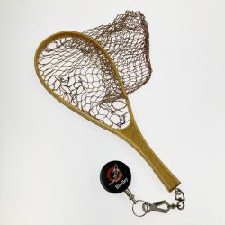 ▽▽ AXISCO ランディングネット チェーンリール 付属 タモ網 Cランク