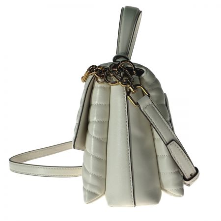  TORY BURCH トリーバーチ 2WAYバッグ　 KIRA CHEVRON TOP HANDLE 61674 NEW IVORY