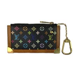 ▽▽ LOUIS VUITTON ルイヴィトン ポシェット・クレ キー&コインケース 小銭入れ M92654 ノワール Cランク