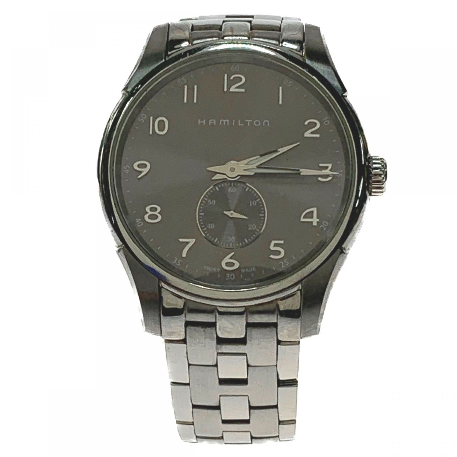 電池新品交換済みハミルトン 腕時計 ジャズマスター シンライン　H385110