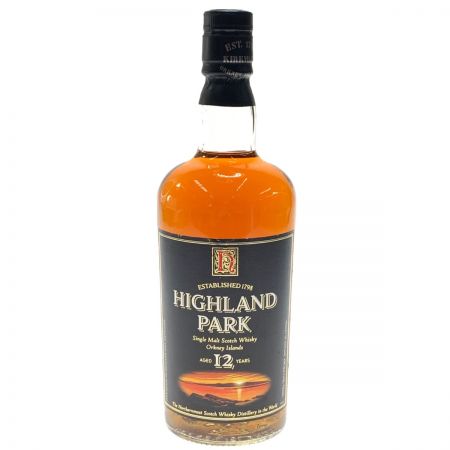  HIGHLAND PARK シングルモルトウイスキー　12年　750ml 未開栓