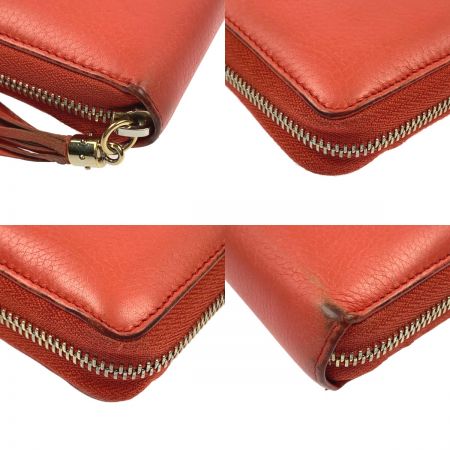  GUCCI グッチ 長財布　ラウンドファスナー　ダブルG 308280 コーラル