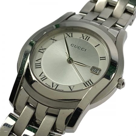  GUCCI グッチ メンズ　クオーツ　腕時計 5500M シルバー