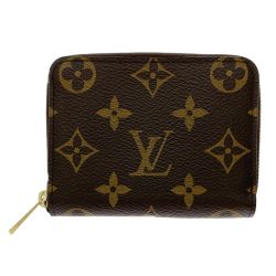 ▽▽ LOUIS VUITTON ルイヴィトン モノグラム ジッピー・コインパース コインケース M60067 ブラウン Aランク