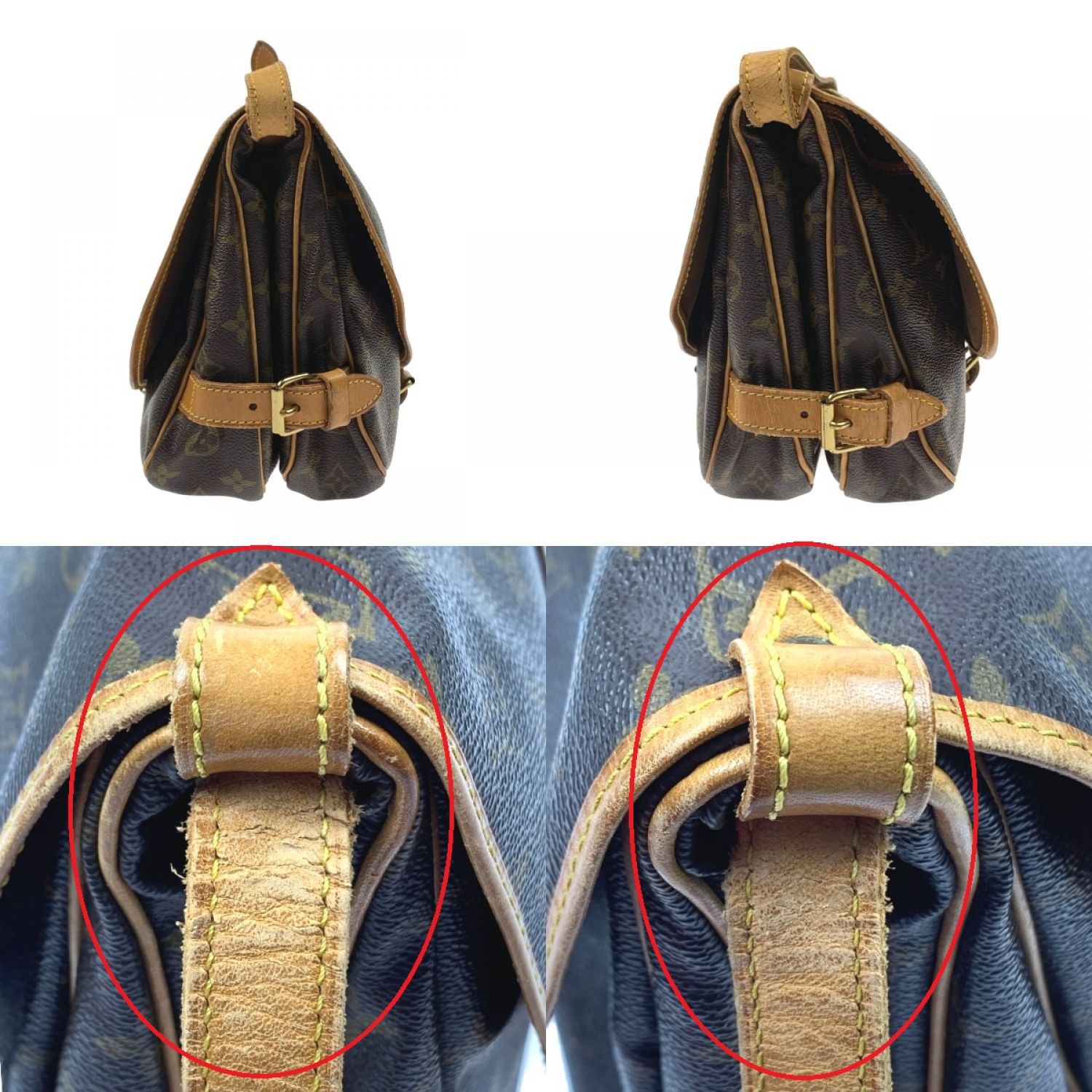 中古】 LOUIS VUITTON ルイヴィトン ソミュール30 ショルダーバッグ