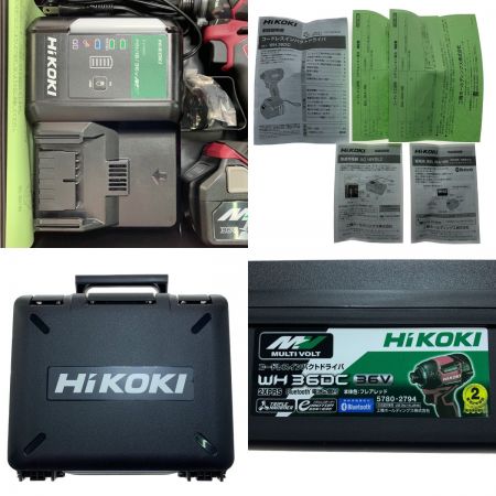  HiKOKI ハイコーキ コードレスインパクトドライバ マルチボルト 36V WH36DC 2XPRS フレアレッド