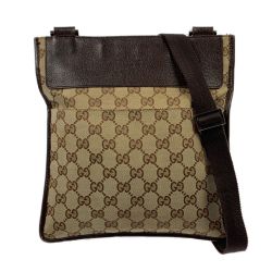 ▽▽ GUCCI グッチ GGキャンバスショルダーバッグ 27639 ブラウン Cランク