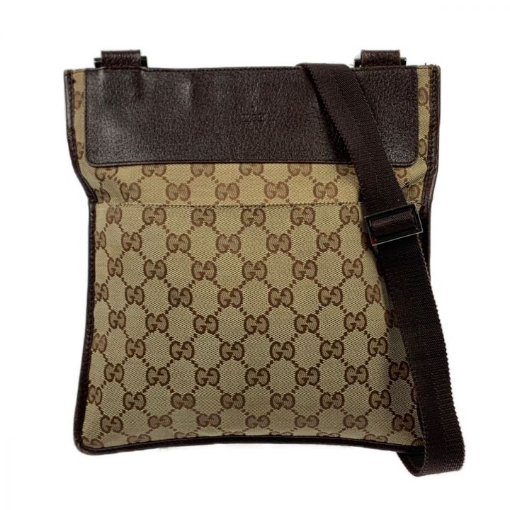 GUCCI グッチ GGキャンバスショルダーバッグ 27639 ブラウン｜中古｜なんでもリサイクルビッグバン