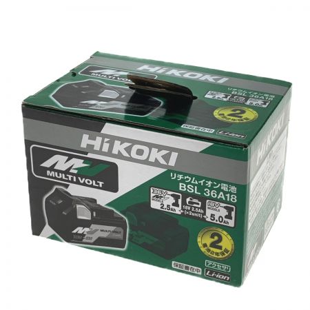  HiKOKI ハイコーキ マルチボルト蓄電池　リチウムイオン電池 BSL36A18