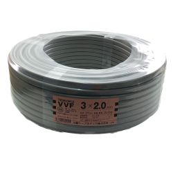 ▽▽ 太陽ケーブルテック TEIKOKU VVFケーブル 3×2.0ｍｍ 100m Nランク