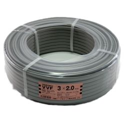 ▽▽ 太陽ケーブルテック TEIKOKU VVFケーブル 3×2.0ｍｍ 100m Sランク