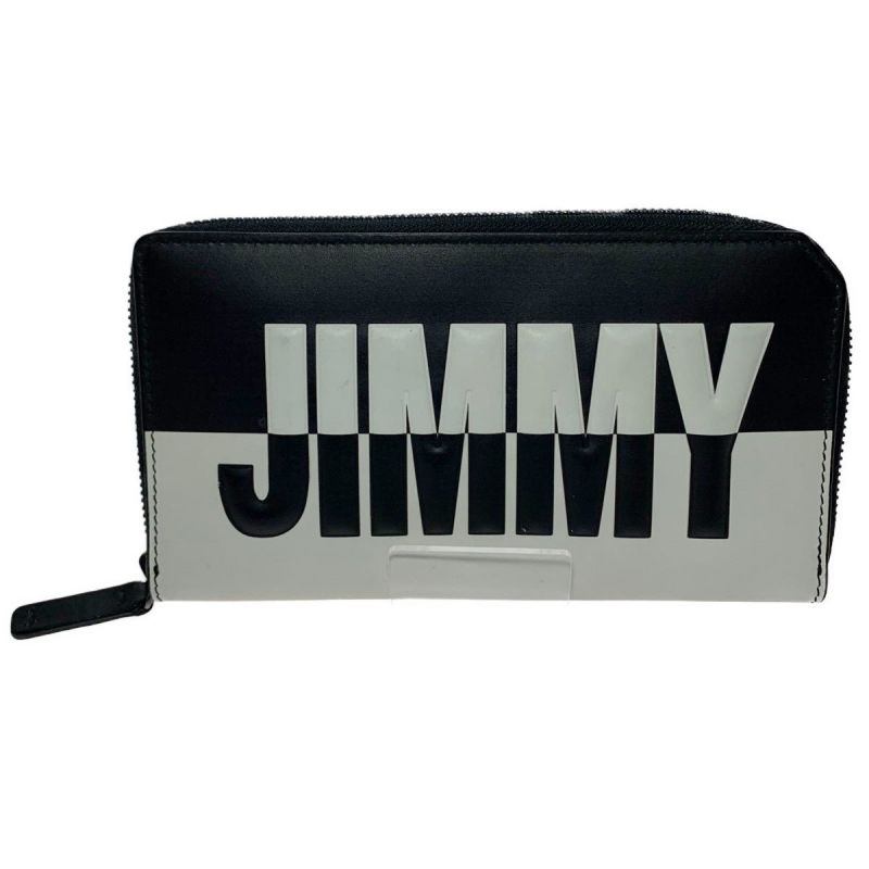 中古】 JIMMY CHOO ジミーチュウ ラウンドファスナー エンボス 長財布 ...