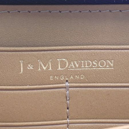  J&M DAVIDSON ニューサイズLジップウォレット ネイビー