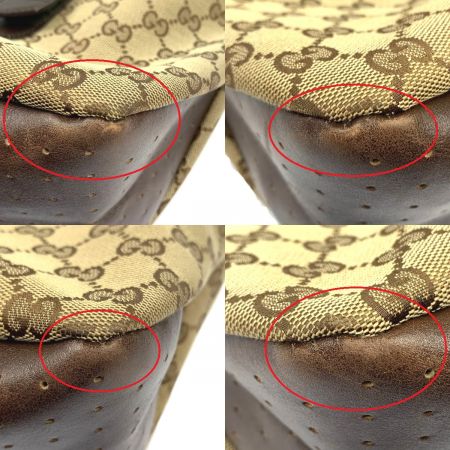  GUCCI グッチ トートバッグ　GGキャンバス 145971 ブラウン