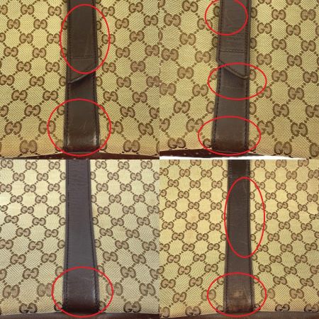  GUCCI グッチ トートバッグ　GGキャンバス 145971 ブラウン