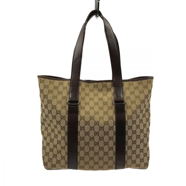 GUCCI グッチ トートバッグ GGキャンバス 145971 ブラウン｜中古｜なんでもリサイクルビッグバン