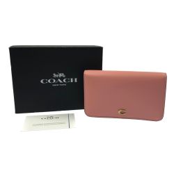 ▽▽ COACH コーチ カードケース　名刺入れ　コインケース C5358 ピンク Aランク