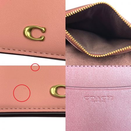  COACH コーチ カードケース　名刺入れ　コインケース C5358 ピンク