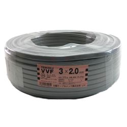 ▽▽ 太陽ケーブルテック TEIKOKU VVFケーブル 3×2.0ｍｍ 100m Nランク
