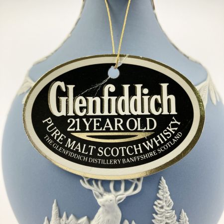  Glenfiddich グレンフィディック 21年 ピュアモルトスコッチウイスキー 700ml ウェッジウッド 陶器ボトル 未開栓