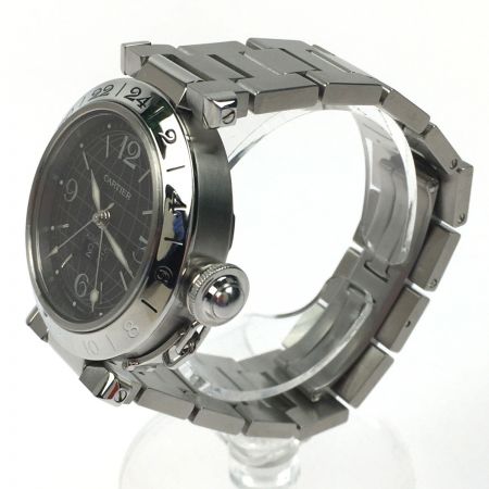  Cartier カルティエ パシャC メリディアンGMT 自動巻き 2550 ブラック
