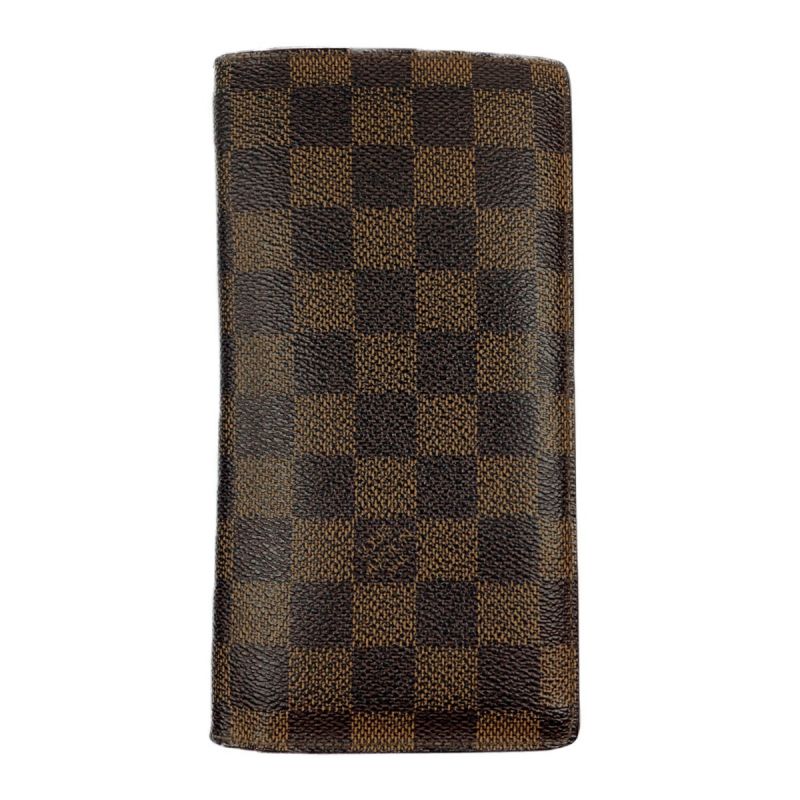 中古】 LOUIS VUITTON ルイヴィトン ダミエ ポルトフォイユブラザ 二 ...