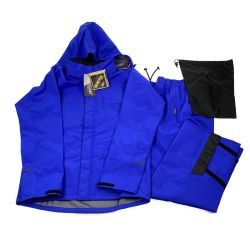 ▽▽ 前垣 ゴアテックス　制電レインスーツ　上下セット　サイズLL AP2700 ブルー Sランク