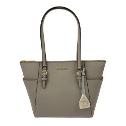▽▽ MICHAEL KORS マイケルコース トートバッグ　ラージ トップ ジップ トート 35TOGCFT7L グレー Sランク
