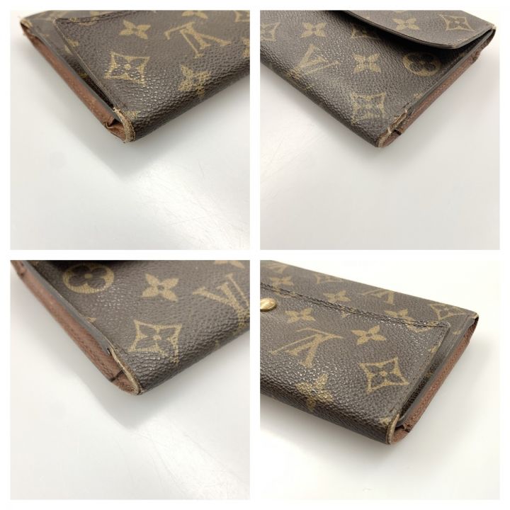 LOUIS VUITTON ルイヴィトン モノグラム ポルトフォイユ インターナショナル 三つ折り長財布 M61217 ブラウン  現状渡し｜中古｜なんでもリサイクルビッグバン