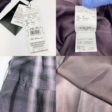  BURBERRY バーバリー LONDON バーバリーロンドン シルク ワンピース SIZE 44 パープル 開封未使用品