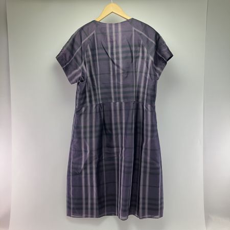  BURBERRY バーバリー LONDON バーバリーロンドン シルク ワンピース SIZE 44 パープル 開封未使用品