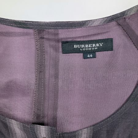  BURBERRY バーバリー LONDON バーバリーロンドン シルク ワンピース SIZE 44 パープル 開封未使用品