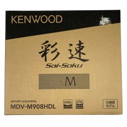 ▽▽ KENWOOD ケンウッド カーナビ 彩速 TYPE M 9V型 2021年製 MDV-M908HDL Aランク