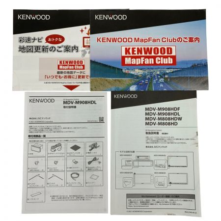  KENWOOD ケンウッド カーナビ 彩速 TYPE M 9V型 2021年製 MDV-M908HDL