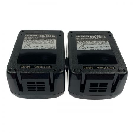  HiKOKI ハイコーキ マルチボルト蓄電池　リチウムイオン電池　2個セット BSL36A18