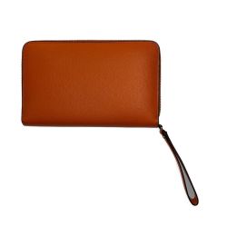 ▽▽ Valextra ヴァレクストラ ダブルファスナー　長財布　ポートフォリオ オレンジ Bランク