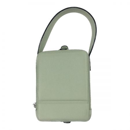  Valextra ヴァレクストラ トリックトラック ハンドバッグ ライトグリーン