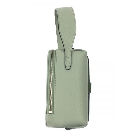  Valextra ヴァレクストラ トリックトラック ハンドバッグ ライトグリーン