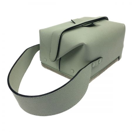  Valextra ヴァレクストラ トリックトラック ハンドバッグ ライトグリーン